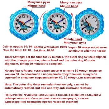 PENGNATATE Copii Ceas de Moda Desene animate Brățară Ceas de mână pentru Fete Baieti Inima minunat Ceas Silicon Cadouri pentru Copii Ceas de Mână 13049