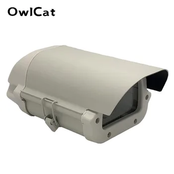 6 Inch, Camera CCTV de Locuințe Cutie de Exterior Carcasa rezistent la apă Carcasă din Aliaj de Aluminiu Capac de Sticlă Clară Fereastră Fără Obiectiv Decupaj