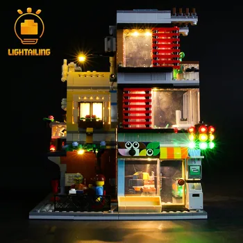 LIGHTAILING Lumină LED-uri Kit Pentru 31097 CREATOR Primăria Pet Shop & Café Jucărie Blocuri de Iluminat Set