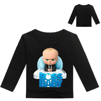 3-16Years Bobo Choses 2018 Copilul Șeful Copii T-shirt-uri Baieti Maneca Lunga Tricou Tricouri Fete Adolescent Vetement Enfant