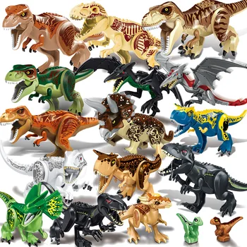 De Dimensiuni mari Jurassic Park 2 Cărămizi de Construcție Blocuri de Lumea Dinozaurilor Cifre Indominus Rex Tyrannosaurus Lepining Jucării pentru Copii Cadouri
