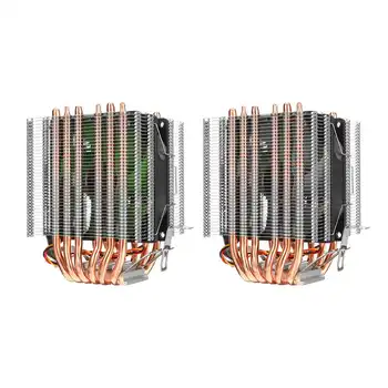 Cooler CPU de Înaltă Calitate 6 Heat pipe-Dual-turn de Răcire cu Ventilator 3 Pini Radiator Cooler radiator Pentru Intel LGA 1150/1151/1155 Pentru AMD