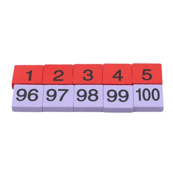Lemn Montessori Sute de Bord de Matematica de la 1 la 100 de Numere Consecutive de Numărare Jucarie Montessori Educative Jucarii din Lemn pentru copii