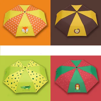 Desene animate imprimate umbrele copii pentru copii umbrelă de ploaie 8 Coaste umbrele pliabile pentru băiat, fată în aer liber echipament de ploaie