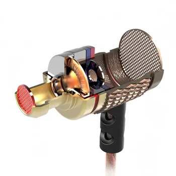 KZ ED Special Edition Placat cu Aur de Locuințe Casti cu Microfon de 3,5 mm HD HiFi În Ureche Monitor Bass Stereo Căști pentru Telefon