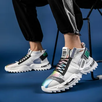 2020 Nou la modă, de Înaltă calitate, de mare sus pantofi barbati adidasi adidasi Barbati Pantofi Casual Zapatillas Chaussure Homme Tenis Masculino
