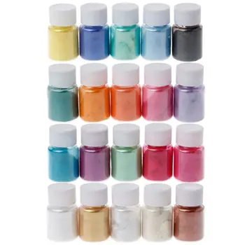 20 de Culori Mică de Pulbere de Rasina Epoxidica Vopsea Perla Pigment Natural Mica Pulbere Minerală L29K mai nou produs