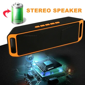 40W Vorbitor Bluetooth Portabil în aer liber fără Fir Stereo Impermeabil USB/TF/AUX FM Difuzor GDeals