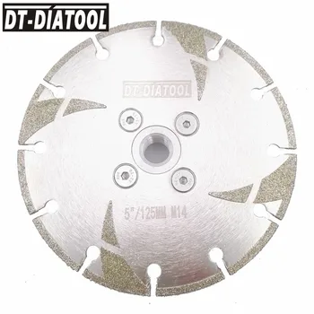 DT-DIATOOL Dia 105/115/125mm Galvanizat Armat cu Diamant Disc de Tăiere Ferăstrău M14 Filet Marmura Granit Tăiat Pisa Lama