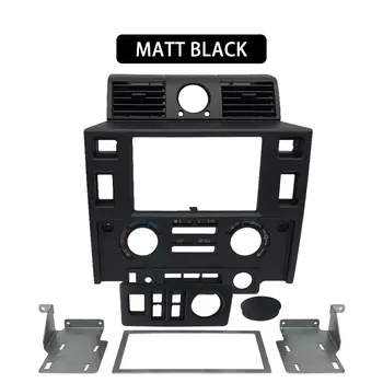 Styling auto Stereo Dublu 2 Din Dash Kit de bord consola centrala pentru Land Rover Defender negru lucios, negru mat, CARBON LOOK