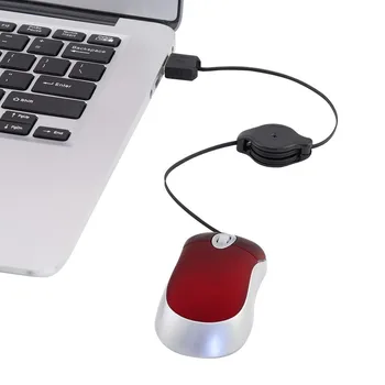 2.4 GHz Mini Copii drăguț Jocuri cu Fir Mause Retractabil Linia 2 Butoane Mouse USB Portabil ergonomic soareci Pentru PC, Laptop, Desktop