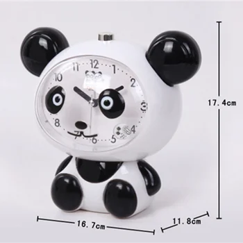 Alarmă muzică pentru Copii Desene animate Panda Minunat Dormitor Alarmă Silențioasă Ceasuri Cadouri Pentru Student Decor Acasă Ceas cadou cadou 13329