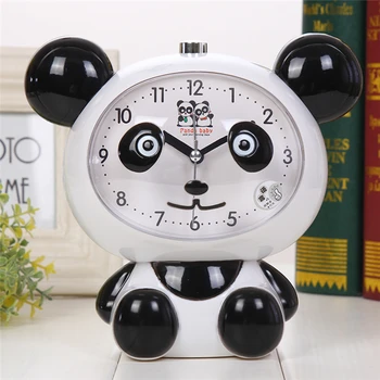 Alarmă muzică pentru Copii Desene animate Panda Minunat Dormitor Alarmă Silențioasă Ceasuri Cadouri Pentru Student Decor Acasă Ceas cadou cadou