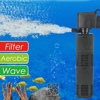 Mini 3 in 1 Multi-funcție de Acvariu Filtru Pompă Submersibilă, Acvariu Purificator de Calitate a Apei Filtru Rezervor pompa de apă se adaugă Oxigen