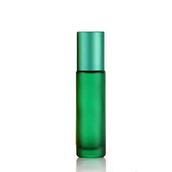 5pcs 10ml Portabil Sticlă Groasă cu Role Flacon de Ulei Esential de Sticle de Parfum de Călătorie Reîncărcabile Mată Colorate Rola Mingea Sticla