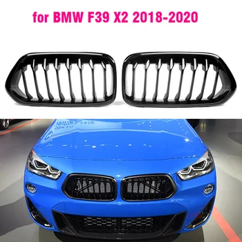 Negru lucios Bara Fata Rinichi Grill Grile pentru BMW F39 X2 M35i xDrive20d xDrive28i sDrive20i 2018 2019 2020