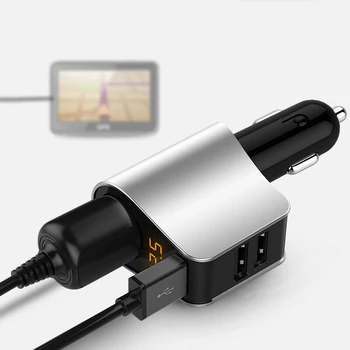 12V-24V Soclu Bricheta Auto Splitter Auto Incarcator USB 3 USB de Încărcare Prize de Bricheta Adaptor de Alimentare