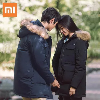 Xiaomi 90 De Distracție De Iarnă Haina De Recreere În Aer Liber Lung Jos Jacheta Puf De Gâscă Strat Impermeabil Jacheta De Iarna De Moda Cald Gros Parka