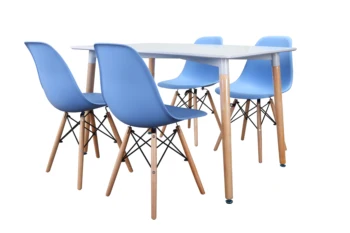 Conjunto de mesa 120x80 + 4 sillas Turn (varios colores) 133929