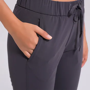 2020 Femei Antrenament de Funcționare Jambiere 4 Way Stretch de Calitate Super Pantaloni cu Buzunare Laterale pantaloni de Sport în aer liber