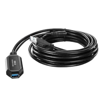 ULT-cel Mai bun USB 3.0 Cablu prelungitor 5M USB3.0 Active Repetor Un Mascul la O Femelă Cabluri Lungi Cu Amplificator de Semnal de Chips-uri de DC-Jack