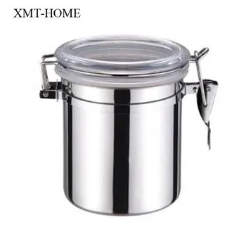 XMT-ACASĂ din oțel inoxidabil borcan sigilat container de zahar boluri de ceai și cafea, cutie de depozitare condimente rolă 1 buc
