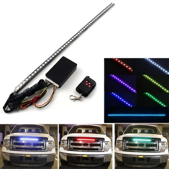 56CM 7 de Culoare de 48 de LED-uri RGB Scanner Auto Flash Stroboscop Knight Rider Kit Banda de Lumina G99F