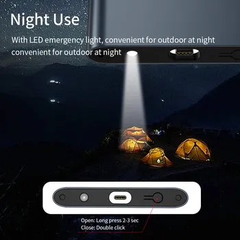 Elough Mini Power Bank 1320mAh Lanterna Portabil de Încărcare Magnetic PowerBank Pentru Xiaomi mi iPhone 11 Samsung Acumulator Extern