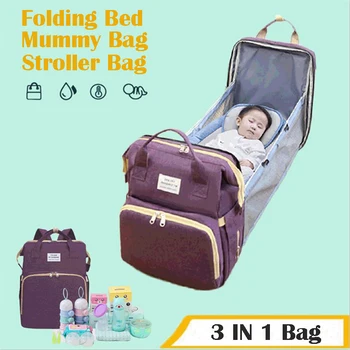 Călătorie Patut Pliabil Baby Pat Portabil Scutec Mami Geanta Rucsac Portabil Cărucioare pentru Călătorie Copil Pătuț Copil de Dormit