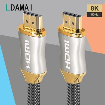 HDMI 2.1 Cablu pentru Apple TV PS5 PS4 Cablu HDMI 8K/60Hz 4K/120Hz 48Gbps Cablu Digital pentru Xiaomi Mi Box HDMI Splitter 8K HDMI 2.1