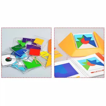 100 De Provocare Codul De Culoare De Jocuri De Puzzle Tangram Puzzle Bord Puzzle Jucării Pentru Copii Copii Dezvolta Logica, Abilitățile De Raționament Spațiale Jucărie
