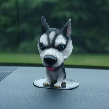 Desene animate Rășină Bulldog Corgi Sway Cățeluș Câine Model de Acțiune Figura Jucarii Auto Ornamente DIY Home Decor Copii Cadouri Drăguț Jucărie drop
