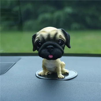 Desene animate Rășină Bulldog Corgi Sway Cățeluș Câine Model de Acțiune Figura Jucarii Auto Ornamente DIY Home Decor Copii Cadouri Drăguț Jucărie drop