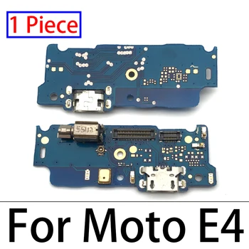 10buc/Lot, USB Port de Încărcare Bord Flex Cablu Conector Pentru Motorola Moto E4 E4T E4 E6 E7 Plus E5 Juca Du-te păstrăm e6 Microfon Bord 13513