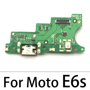 10buc/Lot, USB Port de Încărcare Bord Flex Cablu Conector Pentru Motorola Moto E4 E4T E4 E6 E7 Plus E5 Juca Du-te păstrăm e6 Microfon Bord