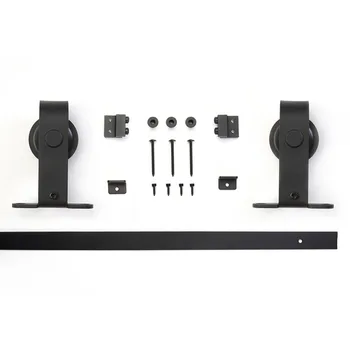 3.3 FT Mini Alunecare Ușă de Hambar Hardware Kit Perfect pentru Dulapuri, Standuri TV Dulapuri din Oțel de O Bucată de Șină