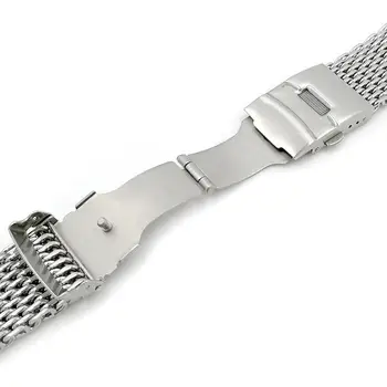 18mm 20mm 22mm 24mm Oțel Inoxidabil Milanese Rechin Plasă de Trupa Ceas Curea Bratara Argint pentru Barbati Femei Încheietura Ceas