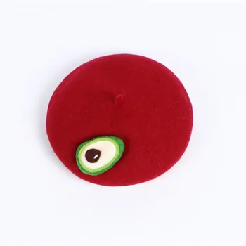 2020 Nou Berete Capace Pentru Femei De Fructe Exotice Pălărie Creative Handmade Net Roșu Verde Avocado Pictor Pălărie