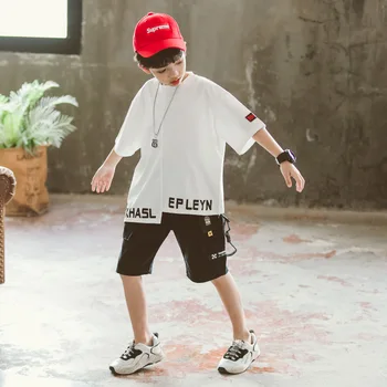 Îmbrăcăminte pentru copii pentru Băieți Nou Stil coreean de Vară pentru Copii din Două Piese Set Big Kids Sport Costume de Îmbrăcăminte Seturi de Haine