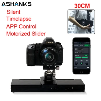 ASHANKS Camera Slider Motorizat Timelapse Photograpy 30CM Tăcut Electronice de Control Diapozitiv pentru Micro SLR Gopro Mibile Foto Video