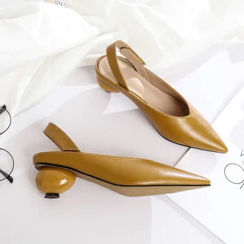 XGRAVITY 2021 Noi V Design Femeile Noua Moda a Subliniat Toe Dress Pantofi Doamnelor Vara Femei Sandale cu Toc Înalt Anormale Tocuri A088