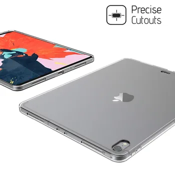 De caz pentru iPad Pro 11 2018 Piele Moale, Flexibil Bara de protecție Transparent TPU Cauciuc Capac Spate Protector pentru Apple iPad 11 inch 2020 Caz