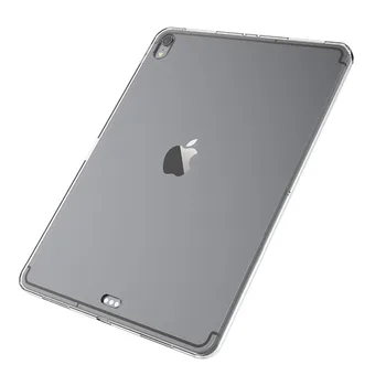 De caz pentru iPad Pro 11 2018 Piele Moale, Flexibil Bara de protecție Transparent TPU Cauciuc Capac Spate Protector pentru Apple iPad 11 inch 2020 Caz