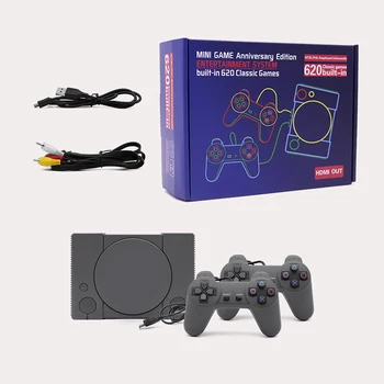 Clasic Joc Consola 8-bit PS1 Mini Acasă 620 Jocuri Pasionat de Sistem de Divertisment Retro Dublu Luptă Joc Consola