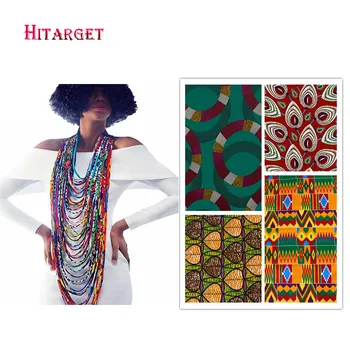 2020 Africane Ceara Print Cravată Coliere pentru Femei Bijuterii Africane Bumbac Multi-strat Frânghie Colier Ankara Bijuterii WYB236
