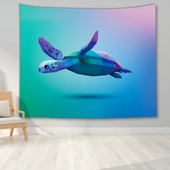 Lume subacvatică Tapiserie de pe Perete Turtle Rechin Sirena cu Delfin Tapiserie 3D Imprimate Tapiserie de Perete pentru Camera de zi Dormitor Dormitor