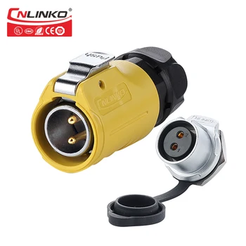 CNlinko Industriale rezistent la apa IP67 2 Pin Auto 20A AC DC Conector de Alimentare în aer liber Electrice Cablul Adaptor de Iluminat cu LED
