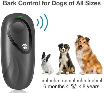 Portabil cu Ultrasunete Antrenor Opri din Lătrat de Câine Portabil Anti Copt Dispozitiv de Formare de Câine Instrument de Ajutor 16.4 FT Gama 2 Nivele, cu Încheietura mâinii