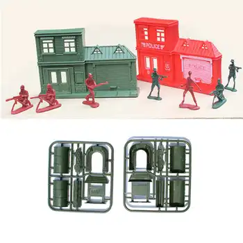 290pcs/330pcs/set Militar din Plastic Model Playset Kit Jucărie Armata de Oameni Cifre & Accesorii Decor Cadou Model de Jucării Pentru Copii