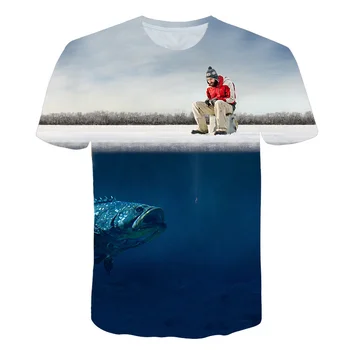 Animal pui de Rechin tricou Baiat Tricou pentru Copii t-shirt pentru Copii Băieți fete Haine Copil Tricouri Pește Recif de Corali Tricou